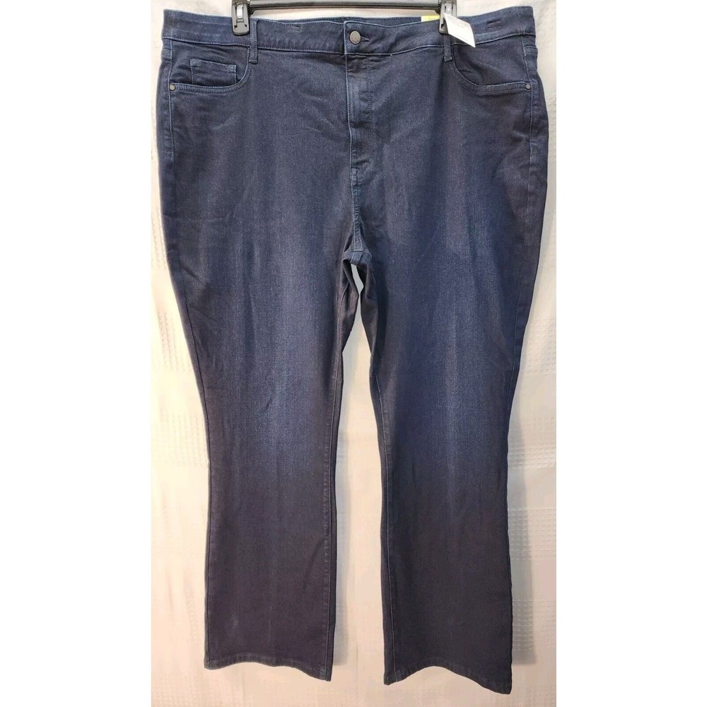 Nine West Jeans Womens 24w Blue Denim Bootcut High Rise Sculpting Denim Dark